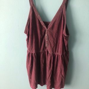 Maroon BabyDoll Tank